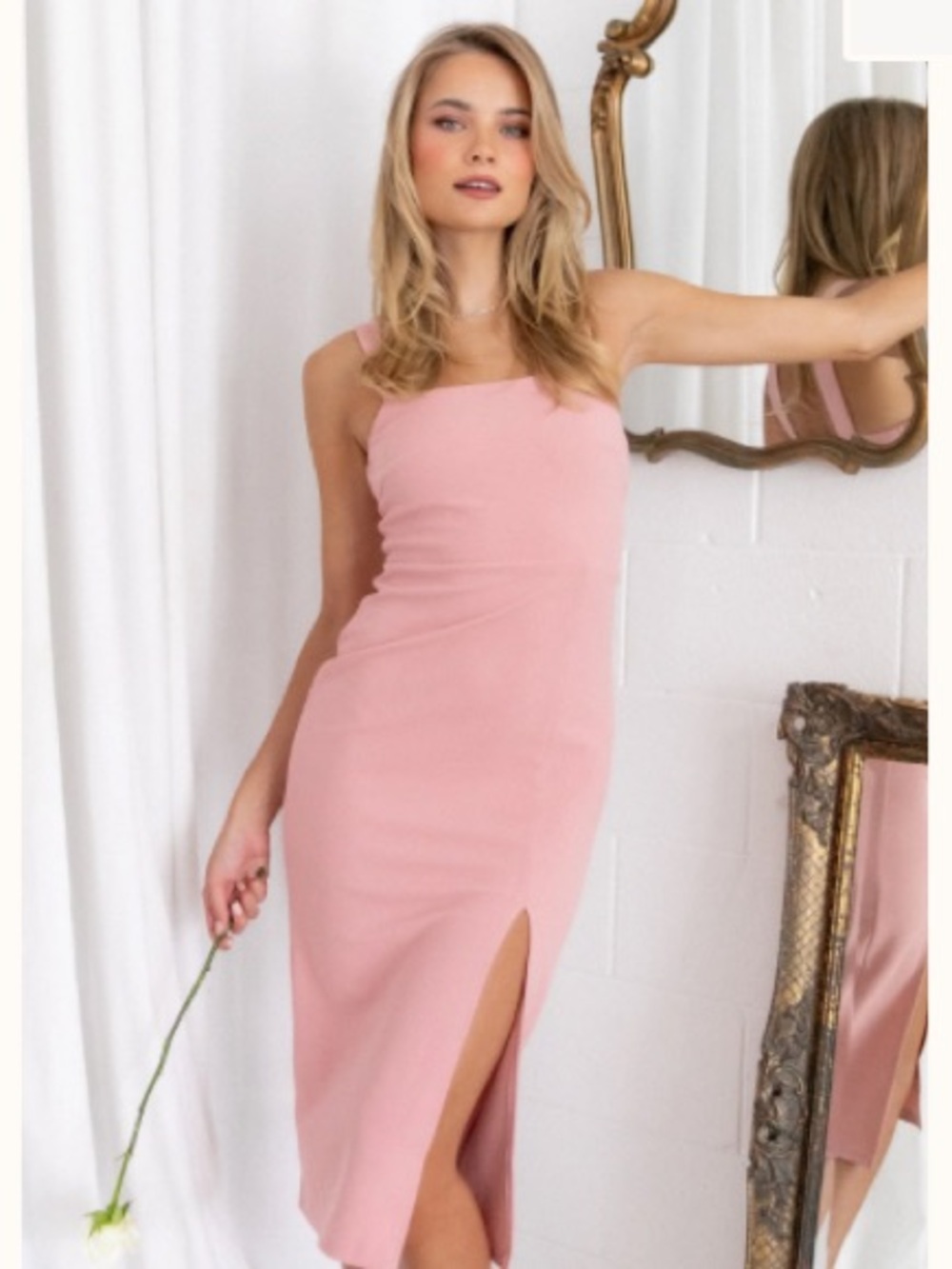 Hyatt dress blush petal and pup